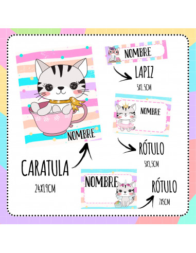 ETIQUETAS ESCOLARES PACK 12