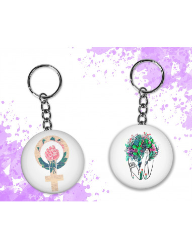 Llaveros 8 Marzo Mujeres