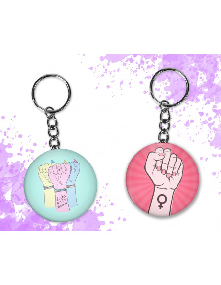 Llaveros 8 Marzo Mujeres