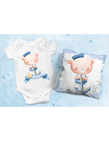 Body Almohadón osito náutico