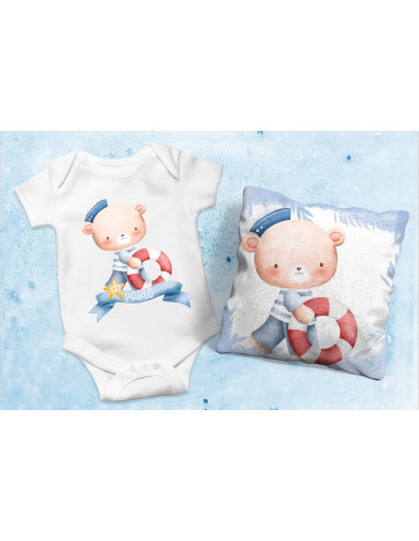 Body Almohadón osito náutico