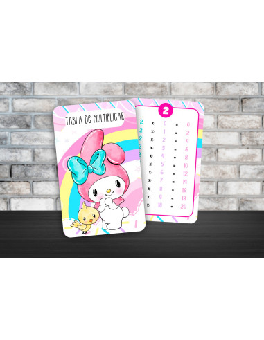 TABLA DE MULTIPLICAR Y ABECEDARIO PACK 8