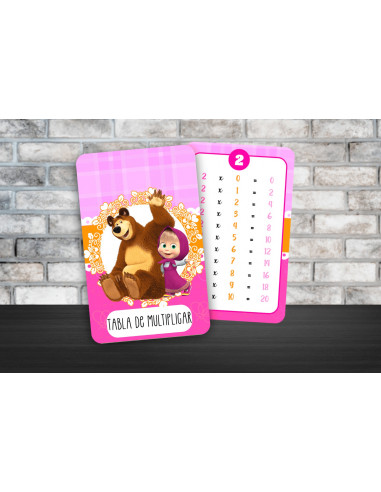 TABLA DE MULTIPLICAR Y ABECEDARIO PACK 8