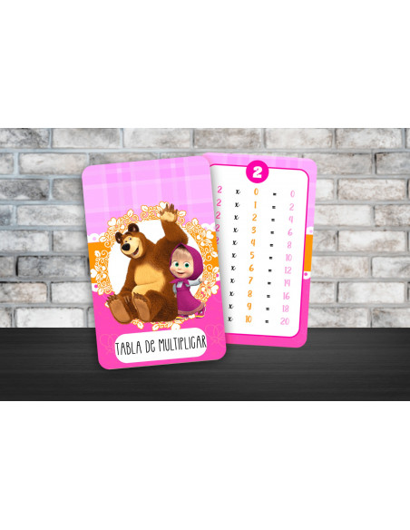 TABLA DE MULTIPLICAR Y ABECEDARIO PACK 8