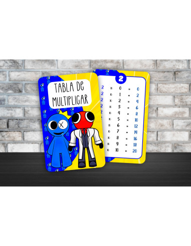 TABLA DE MULTIPLICAR Y ABECEDARIO PACK 8