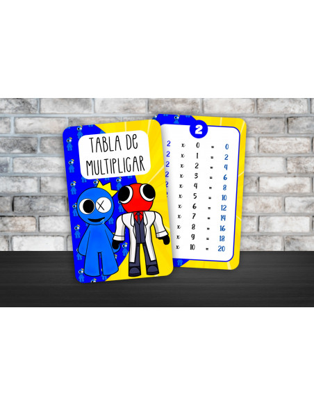 TABLA DE MULTIPLICAR Y ABECEDARIO PACK 8