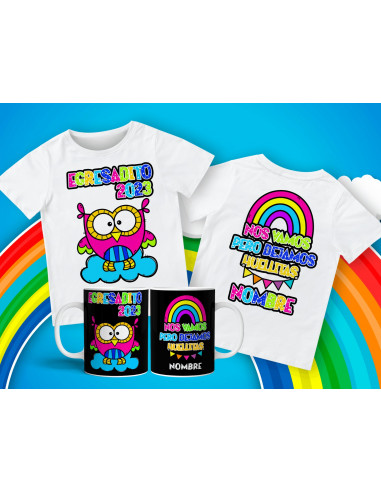 Remera + Taza Egresaditos Buhitos