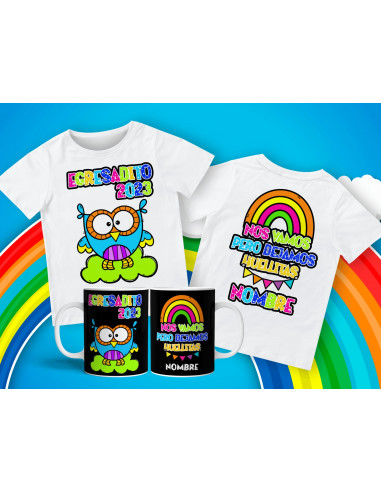 Remera + Taza Egresaditos Buhitos