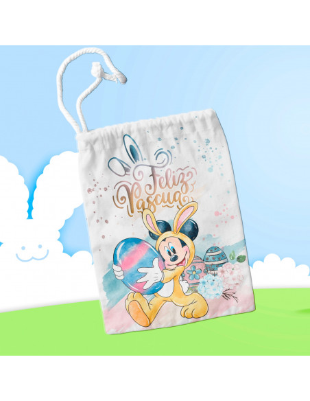 TAZA +BOLSITAS PASCUA MICKEY MINNIE
