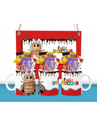 TAZA PASCUAS INFANTILES KINDER