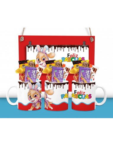 TAZA PASCUAS INFANTILES KINDER