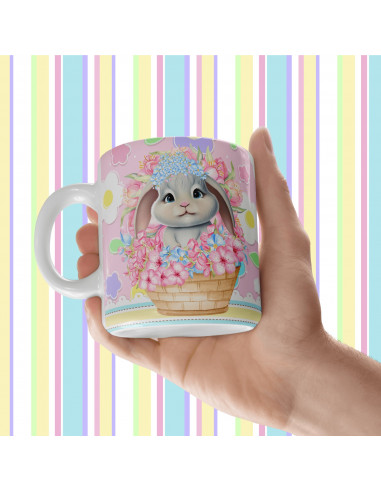 TAZA +BOLSITAS PASCUA DULCE DIBUJITOS...