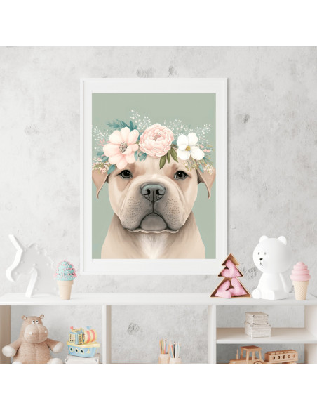 Cuadros animalitos florales pack 2