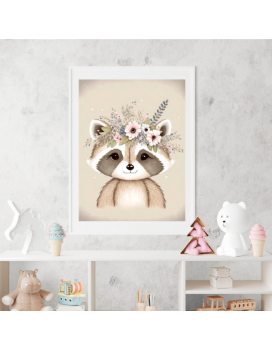 Cuadros animalitos florales pack 2