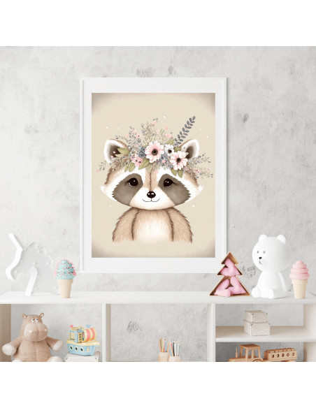 Cuadros animalitos florales pack 2