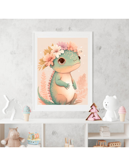 Cuadros animalitos florales pack 2