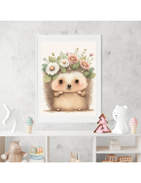 Cuadros animalitos florales pack 2