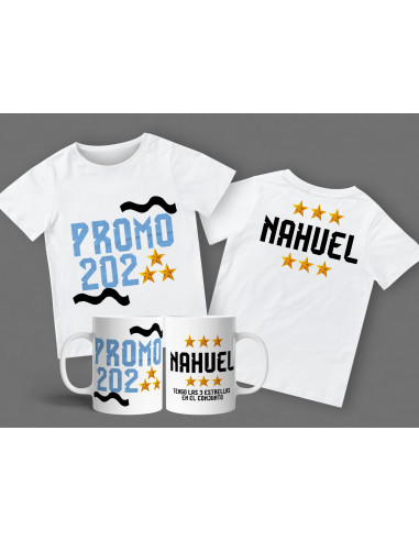 Remera + Taza Egresadito/promo Argentina