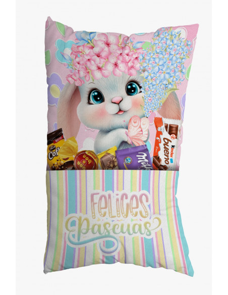 CAJA ALMOHADA + ALMOHADONES BOLSILLO PASCUA