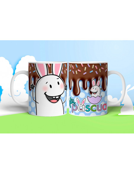 TAZA +BOLSITAS PASCUA FLORK