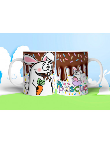 TAZA +BOLSITAS PASCUA FLORK