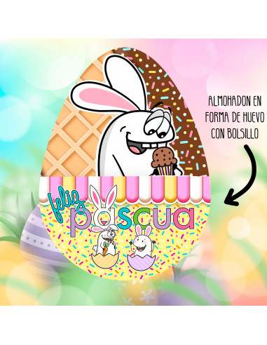 ALMOHADONES HUEVITO PACK FLORK