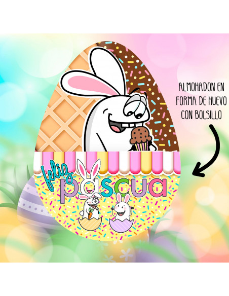 ALMOHADONES HUEVITO PACK FLORK