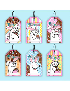 TAG/TARJETAS PASCUAS FLORK