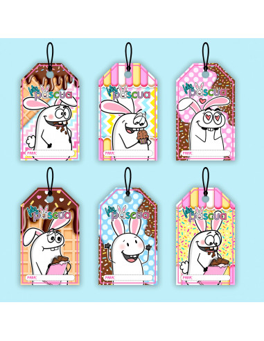 TAG/TARJETAS PASCUAS FLORK