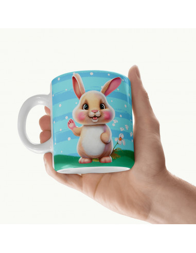 TAZA +BOLSITAS PASCUA DULCE DIBUJITOS