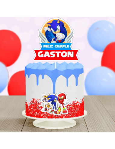 Topper Torta Sonic