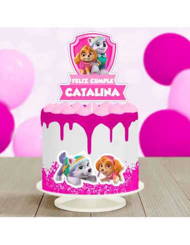Topper Torta Paw Patrol Nena
