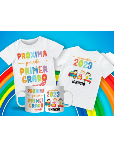 Remera + Taza Egresaditos Próxima Parada