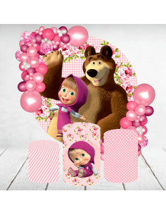 Decoración mesa Masha y el Oso