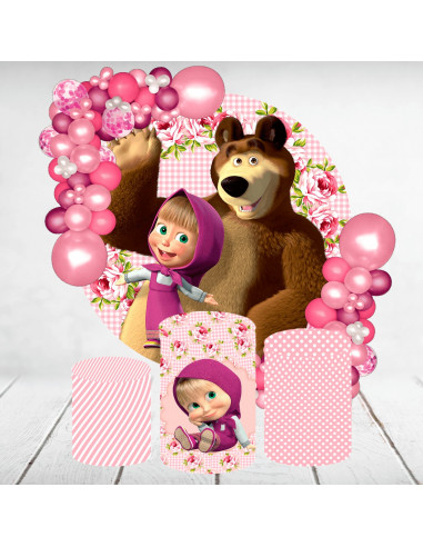 Decoración mesa Masha y el Oso