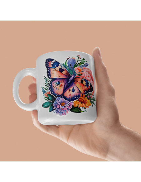 Tazas Mariposas + 17 Cliparts