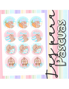TAG/TARJETAS PASCUAS PASTELES