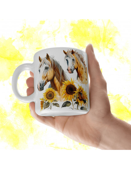 Tazas Girasoles + 25 Cliparts
