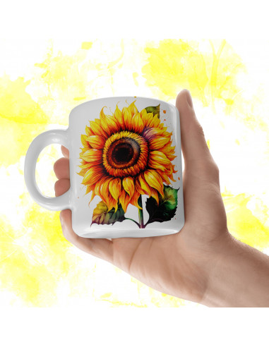 Tazas Girasoles + 25 Cliparts