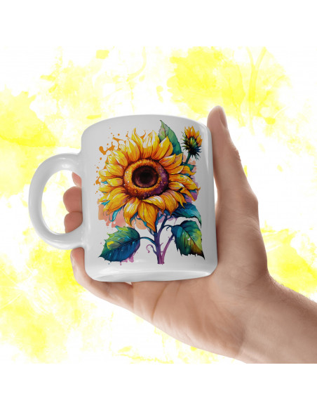 Tazas Girasoles + 25 Cliparts