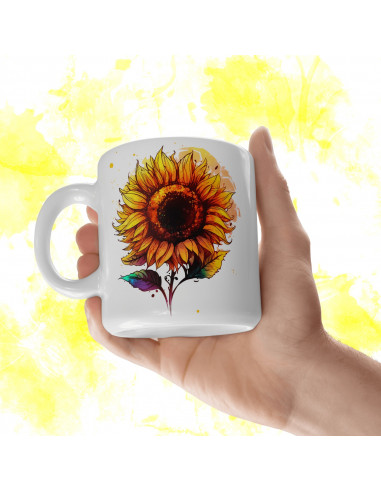 Tazas Girasoles + 25 Cliparts