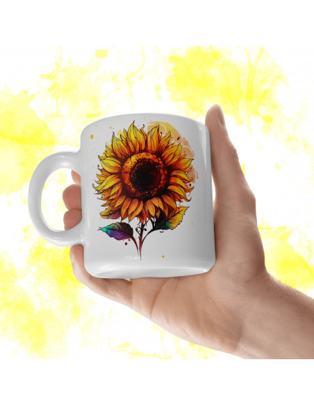 Tazas Girasoles + 25 Cliparts