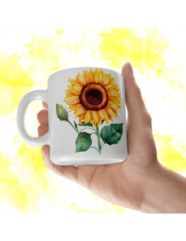 Tazas Girasoles + 25 Cliparts