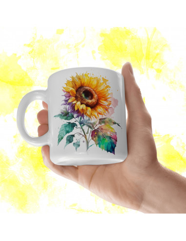 Tazas Girasoles + 25 Cliparts
