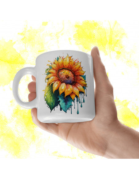 Tazas Girasoles + 25 Cliparts