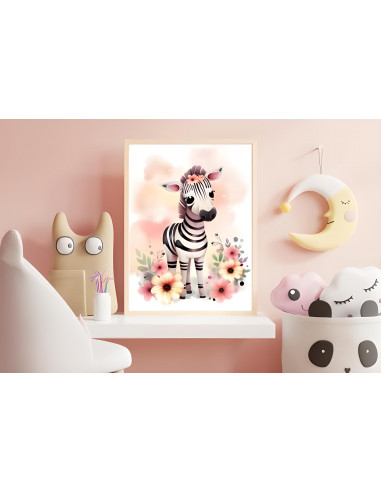 Cuadros animalitos florales pack 3