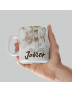 Iniciales Blanco Dorado 2