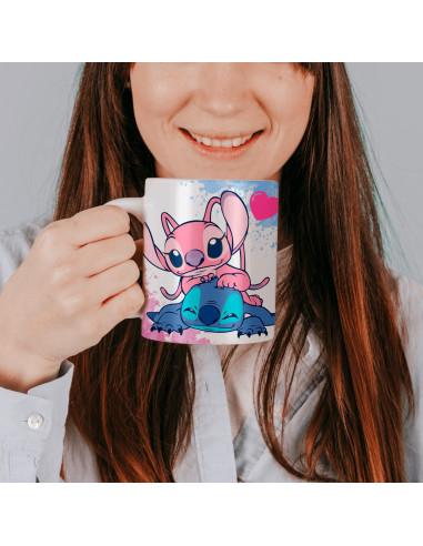 TAZAS STITCH ANGEL