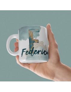 Iniciales Blanco Verde