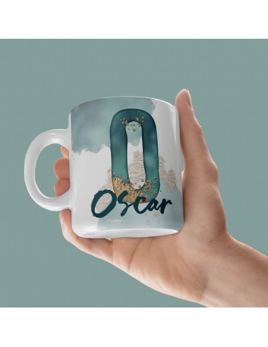 Iniciales Blanco Verde